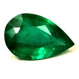 1.33 ct Pear Green Natural Emerald