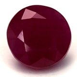 3.07 ct Round Red Natural Ruby