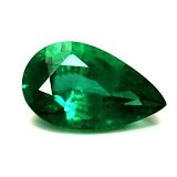 1.13 ct Pear Green Natural Emerald