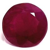 1.49 ct Round Red Natural Ruby