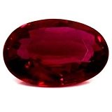 0.55 ct Oval Red Natural Ruby