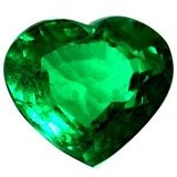 3.31 ct Heart Green Natural Emerald