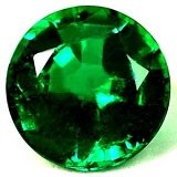0.73 ct Round Green Natural Emerald