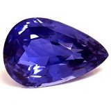 1.56 ct Pear Blue Natural Sapphire
