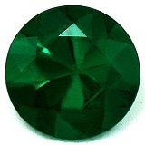 0.67 ct Round Green Natural Emerald
