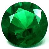 1.26 ct Round Green Natural Emerald
