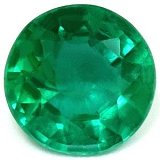 1.42 ct Round Green Natural Emerald