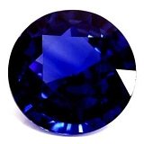 1.55 ct Round Blue Natural Sapphire