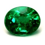 0.67 ct Oval Green Natural Emerald