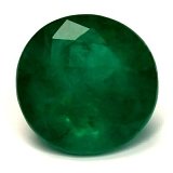 1.62 ct Round Green Natural Emerald