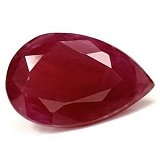 1.59 ct Pear Red Natural Ruby
