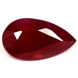 1.32 ct Pear Red Natural Ruby