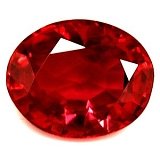 0.68 ct Oval Red Natural Ruby