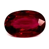 0.60 ct Oval Red Natural Ruby