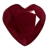 1.11 ct Heart Red Natural Ruby