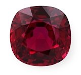 1.61 ct Cushion Red Natural Ruby