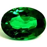 0.67 ct Oval Green Natural Emerald