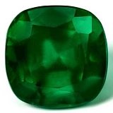 3.57 ct Cushion Green Natural Emerald