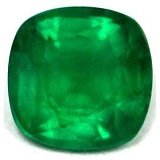 0.70 ct Cushion Green Natural Emerald