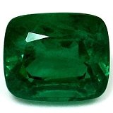 3.04 ct Cushion Green Natural Emerald