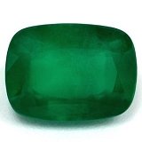 1.28 ct Cushion Green Natural Emerald