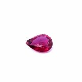 0.78 ct Pear Red Natural Ruby