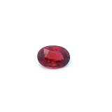0.68 ct Oval Red Natural Ruby