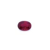 0.63 ct Oval Red Natural Ruby