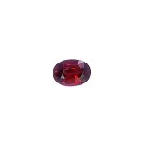 0.66 ct Oval Red Natural Ruby