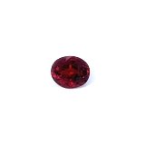 0.68 ct Oval Red Natural Ruby