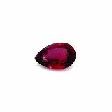 0.81 ct Pear Red Natural Ruby