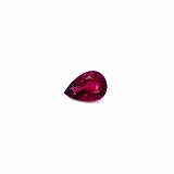 0.57 ct Pear Red Natural Ruby
