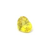 3.51 ct Heart Yellow Natural Sapphire