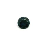 1.30 ct Round Blue Natural Sapphire