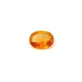1.52 ct Oval Orange Natural Sapphire