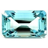 12.70 ct Emerald Blue Natural Aquamarine