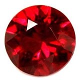 0.54 ct Round Red Natural Ruby