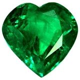1.67 ct Heart Green Natural Emerald