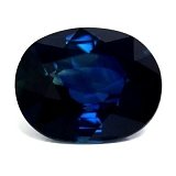 3.10 ct Oval Blue Natural Sapphire