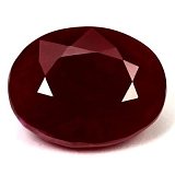 5.70 ct Oval Red Natural Ruby