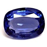 3.57 ct Cushion Blue Natural Sapphire