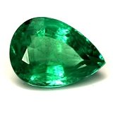 1.08 ct Pear Green Natural Emerald