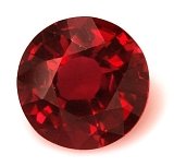 1.48 ct Round Red Natural Ruby