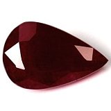 2.21 ct Pear Red Natural Ruby
