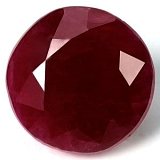 2.85 ct Round Red Natural Ruby