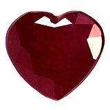 0.97 ct Heart Red Natural Ruby