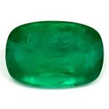1.23 ct Cushion Green Natural Emerald