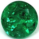 0.95 ct Round Green Natural Emerald