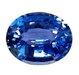 5.00 ct Oval Blue Natural Sapphire