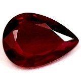 0.78 ct Pear Red Natural Ruby